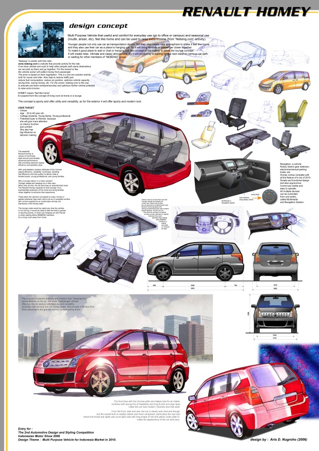 Homey. MPV Design competition. 2006.