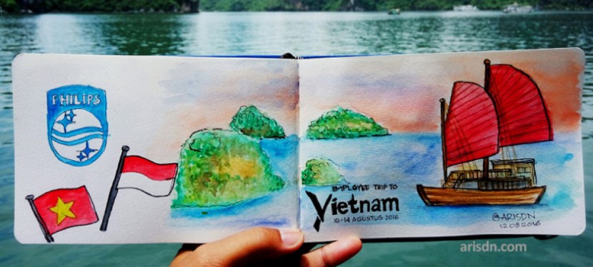 Perjalanan ke Hanoi dalam sketsa