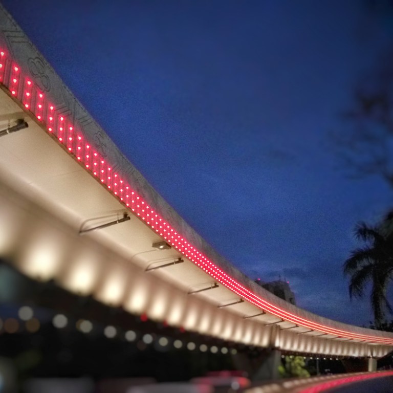 Simpang Susun Semanggi decorative lighting, Jakarta