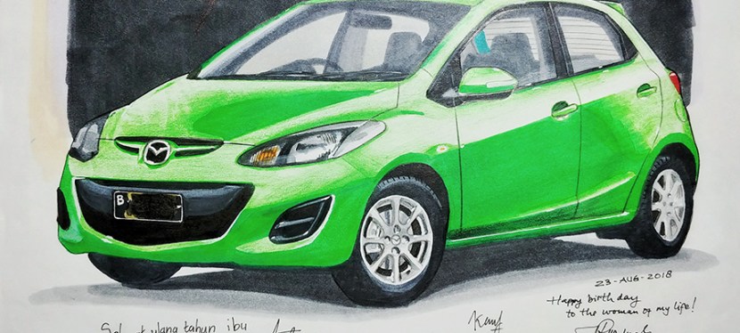 Woman Portrait and&nbsp;Car